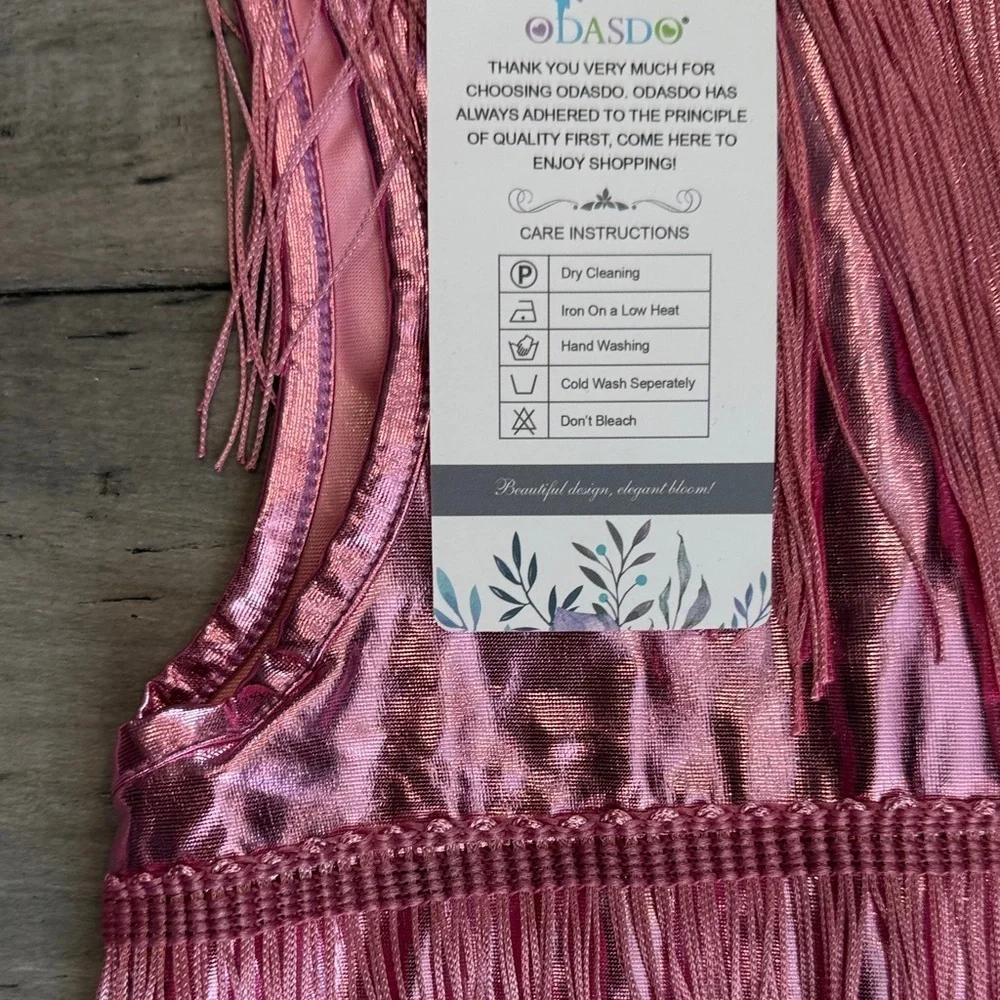 NWT Pink Fringe Kids Costume Dress